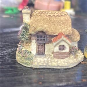 Charming Cottage Figurine - Tan and Brown